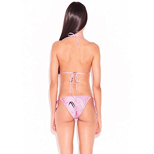Biquíni Cortininha Calcinha Lacinho Bamboo Rose-PP