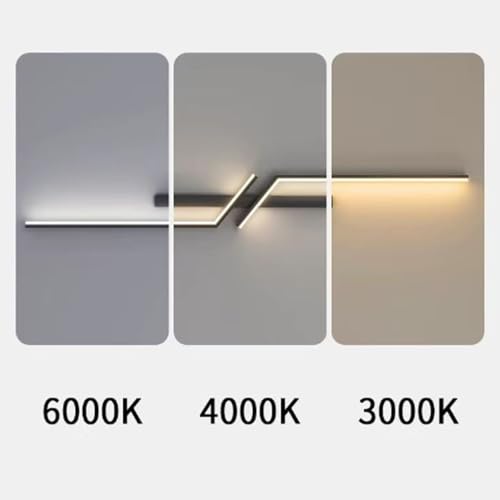 Interior LED largo lámpara de pared regulable con mando para iluminación lineal 3