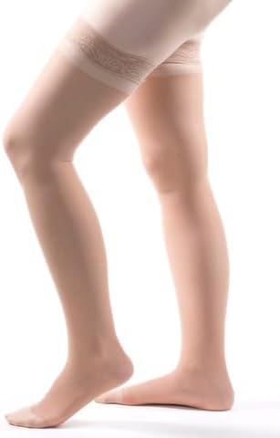 Allegro 8-15 mmHg Essential 82 Sheer Support Compression Stockings - Thigh High, Closed Toe, Compression Hose for Women - Image 3