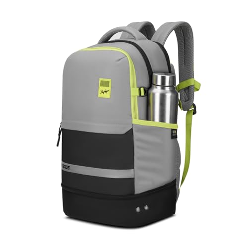 Image of Skybags Basecamp 17 Inch Compatible Laptop Backpack 40L | 3 Compartments with Quick-Access Front Pocket & Rain Cover | Tablet Sleeve & Side Bottle Pocket | Office & Travel Backpack for Men & Women