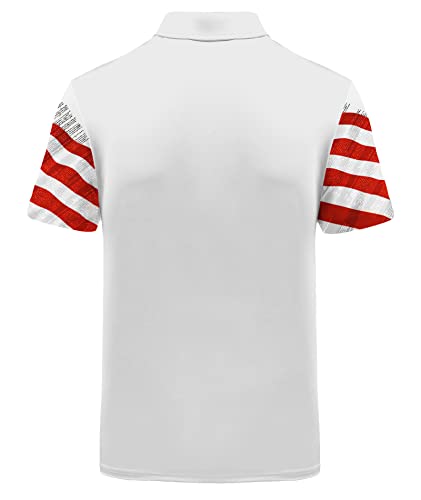 Image of ZITY Men's Golf Short Sleeve Moisture Wicking Polos with Print Patterns