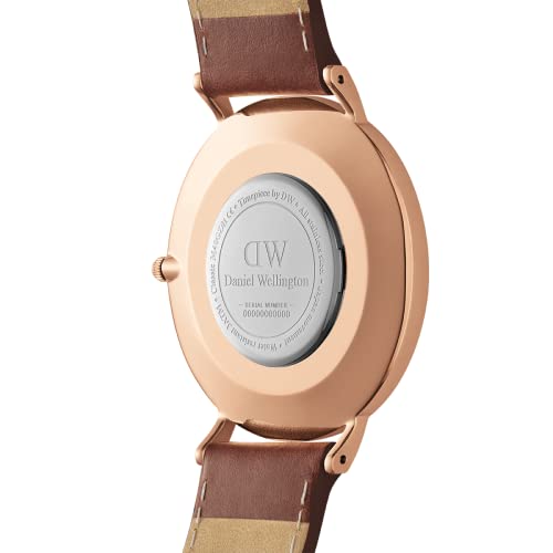 Image of Daniel Wellington Classic Men's Watch - 40mm Case, Japanese Quartz Movement, Mesh Stainless Steel or Leather Strap, Water Resistant, Analog Watch for Men