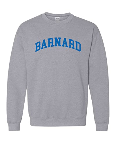 Barnard College Block Letters Arched Unisex Crewneck Sweatshirt - Barnard Lions Apparel