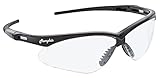 MCR Safety Memphis Series MP110AF Safety Glasses, Eye Protection, Black Frame, Clear UV-AF Anti-Fog Lens