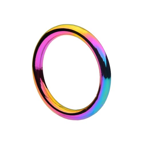 Cock Ring en métal Cockring pour des Erections Masculines de Longue Durée 4 Tailles Différentes et des Couleurs Eblouissantes des Anneau Peniens Sex Toys Cockringe Métal (50mm)