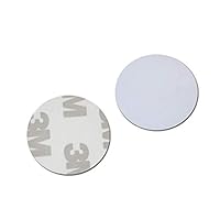 Waizmann.IDeaS® 10x RFID Tag 125Khz COIN 25mm Ø PVC Transponder Wasserdicht Selbstklebend (nicht beschreibbar nur lesen)