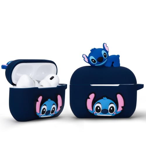 3D Stich Cartoon Silicone Case for Apple Airpods Pro 2 Set Protective Coverwith AirPod Pro 2nd/1st for Girls Boys .The Best Gift