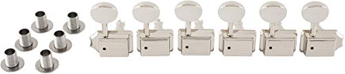 Fender® »CLASSICGEAR™ TUNING MACHINES« Mécaniques pour guitare électrique | 6-L | 18:1 Ratio | Finition: Chromée - Les Beatles, Paul McCartney, John Lennon, RIngo Starr, George Harrison Fender® »CLASSICGEAR™ TUNING MACHINES« Mécaniques pour guitare électrique | 6-L | 18:1 Ratio | Finition: Chromée