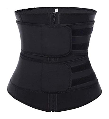 MFFACAI Femmes Taille entraîneur Corset Sport Taille Mise en Forme Ceinture en néoprène Grossesse de récupération Minceur réglable Shapewear (Color : Black, Size : XL)