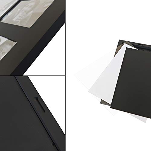 Adeco Decorative Black Wood Wall Hanging Picture Photo Frame, 24 Openings Of 4X6" Each #TOP4