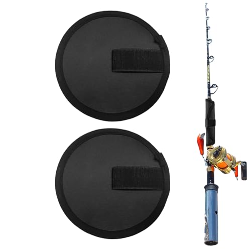para señuelo, 2 Protectores de señuelo de Tela, Equipo de para Agua Dulce Salada, Almacenamiento de cebos, Protector para caña de Pescar, Black, Consulte la descripción, Unisex