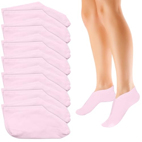 Scettar 7 Paar Feuchtigkeitsspendende Socken, Anti-Rutsch Fuß Spa Gel Socken Fußpflege Baumwollsocken für Frauen Männer Fußpflege für Hornhaut Entfernen, Trockene Rissige Füße