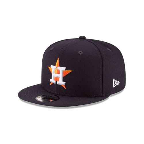 Casquette New Era MLB Houston Astros 9Fifty Snapback noire et orange ajustable pour homme