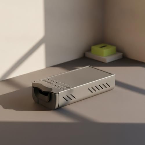 DimyFew Drawer Residue Container Espresso Knock Drawer Grounds With Removable Drawer And Stable Non Slip Feet structure compact footprint suitable for home areas workspaces cafes, White - 4