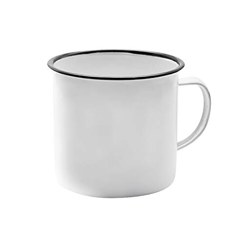 Tuut, Linha Esmaltados, Caneca Tradicional, Branca, 150ml