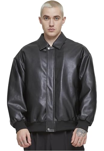 Urban Classics Tb6914-synthetic Leather Blouson Vestes légères, Noir, XL Hommes