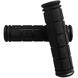 オーディオファン 自転車 ハンドルグリップ 黒 ゴム製 Bicycle Handle Grips 交換 補修 修理 予備 シティーサイクル ママチャリ 軽快車 キックボード マウンテンバイク クロスバイク BMX カスタム 長さ 115mm*口径 22.2mm 1組 (2本)