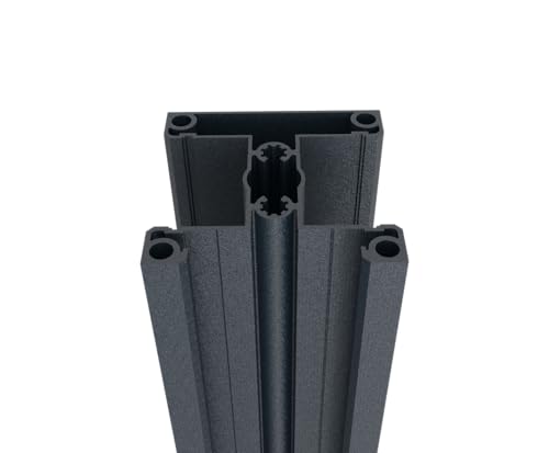 Aluminium Zaunpfosten 70x70 für Lamellenfüllungen - 1850mm R7016