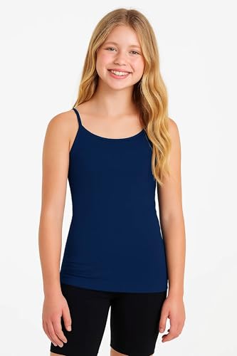 Image of Kurve Girl's Sleeveless Tank Top - Stretch Undershirts Cami Camisole, UV Protective Fabric, Rated UPF 50+ (Made in USA)
