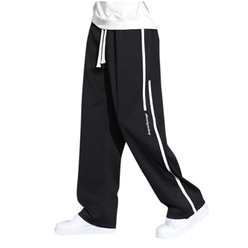 Generisch Jogginghose Herren Freizeithose Jogginghose Herren Gerade Bein Freizeithose Lockere Jogginghose mit Weitem Bein (Black, XXXXL) Generisch Jogginghose Herren Freizeithose Jogginghose Herren Gerade Bein Freizeithose Lockere Jogginghose mit Weitem Bein (Black, XXXXL)