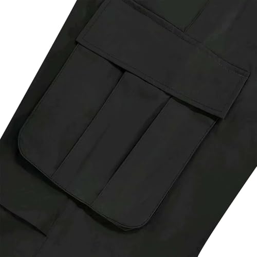 Baggy Cargo Pants for Men Fashion Parachute Loose Sweatpants with Pockets Oversized Y2K Wide Legs Trousers Hiking4