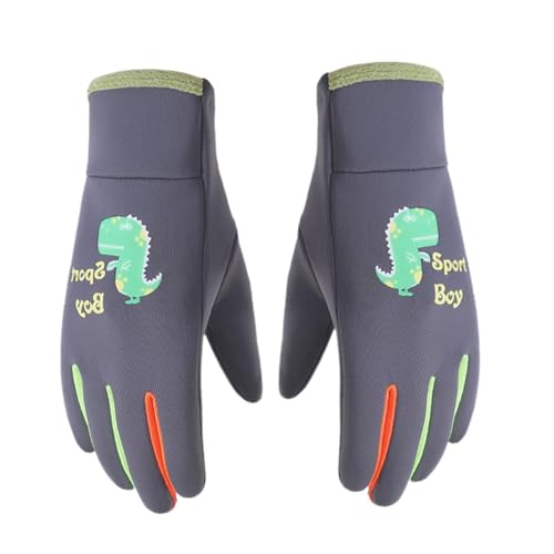 Guantes de ciclismo que brillan en la oscuridad para niños,Manoplas de invierno que brillan en la oscuridad - Guantes de ciclismo impermeables que brillan en la oscuridad,Guantes deportivos a prueba