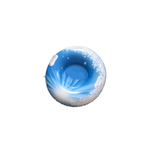 JXZHIHENG Inflatable Snow Tube 90cm for Adults, Heavy-Duty PVC Anti-Roll