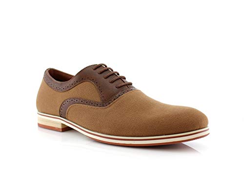 Image of Ferro Aldo Men's Classic Cap Toe Oxford Dress Shoe Collection | Perfect for Formal, Business, and Wedding Attire