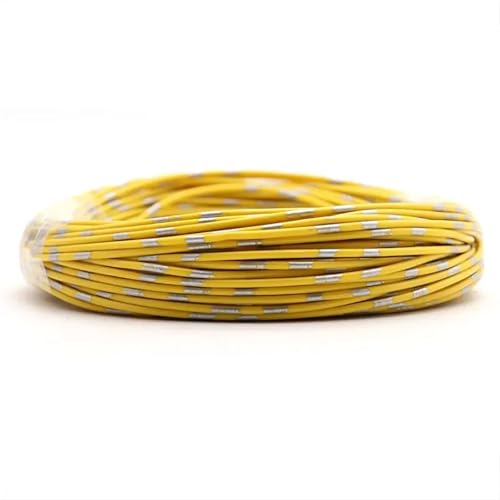 Image of Automotive Wires AVSS 24 22 20 18 16 14 13AWG Speaker Audio Cable OFC Oxygen-Free Copper Thin PVC Insulation Car Wire(Yellow,20M 20AWG SQ0.5MM)