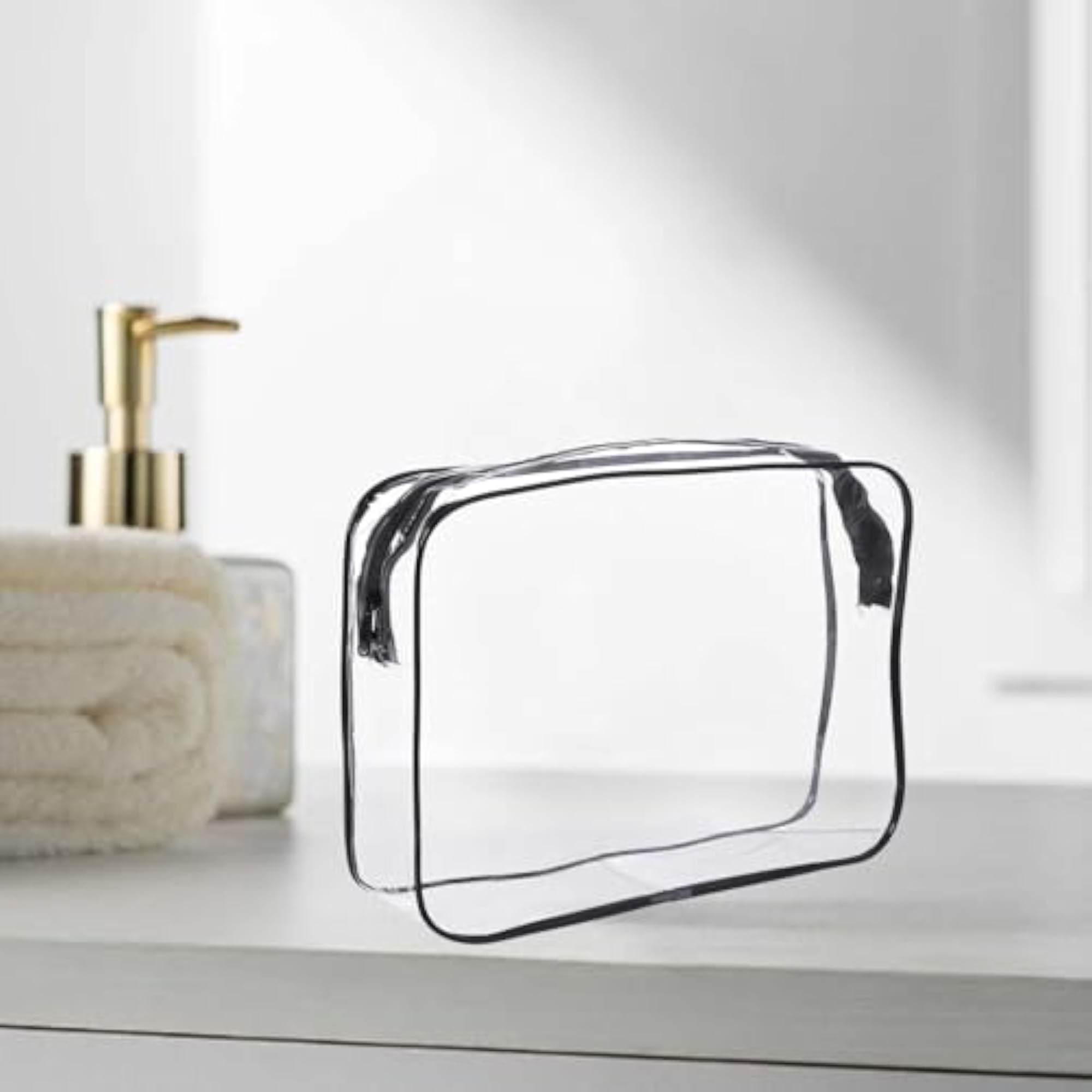 Clear Toiletry Bag Transparent Cosmetic Bag for Vacation