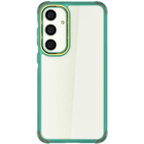 Image of Ghostek Covert Galaxy S24 Plus Phone Case Clear with Military Grade Shockproof Protection, Non-Slip Grip, Protective Silicone Cover Designed for 2024 Samsung Galaxy S24+ (6.7 inch) (Teal)