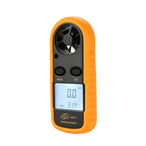 Preisvergleich Produktbild Garciadia Benetech GM816 Digital-Anemometer-Thermometer Windgeschwindigkeit Luftgeschwindigkeit Airflow Temperaturanzeige Windmesser mit LCD-Hintergrundbeleuchtung