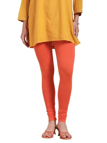 Image of TWIN BIRDS Tailored Cut and Classic Fit Super Stretchable Elastane Fabric Churidar Leggings for Women