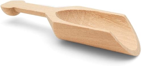 Miniatura 10 de Mini cucharas de madera de 3-34 pulgadas de largo, 50 mini cucharadas sin terminar para tarros, sales de baño, exfoliantes corporales, recipientes