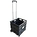 Price comparison product image Pack and Go Folding Shopping Trolley, With Wheels, Capacity 40kg, Good for Shopping, Camping, Fishing, Festival, Cart, Trolley, Optional Lid (Black Trolley)  Sun Leisure®