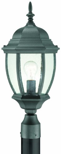 Thomas Lighting SL90107 Covington Outdoor Post Lantern, Black