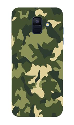 Image of Dashmesh Shopping� Back case Cover for Samsung Galaxy A6 Printed 3D Designer Hard Case Military Green