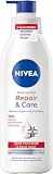 NIVEA Body Lotion Repair & Care, Körpercreme für sehr...
