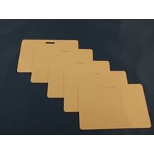 Pack of 50 White CR80 Standard Size PVC Cards with Slot Punch on Long Side by easyIDea