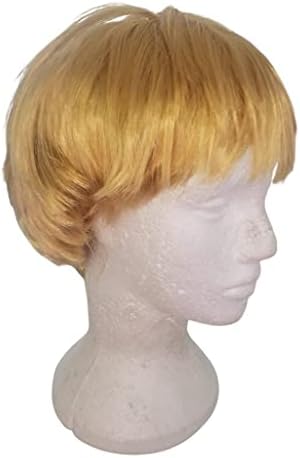 Peruca Sintética Loira Curta Feminina/Masculina
