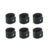 HEVSTIL 6-Pack PU Leather Napkin Holder,Serviette Buckle Holder Farmhouse Napkin Holders Natural Rus