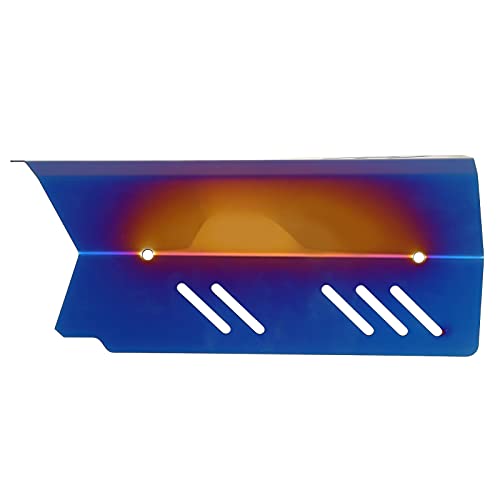Protetor térmico para tubo de exaustão de motocicleta, de aço inoxidável confiável e antiferrugem, c