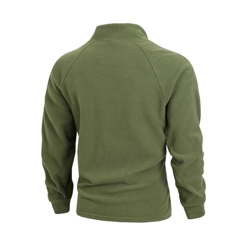 Men's Slim Fit Stand Collar Pullover Lightweight Quarter Zip Up Long Sleeve Sweatshirt Soft Warm Polo Sweaters3