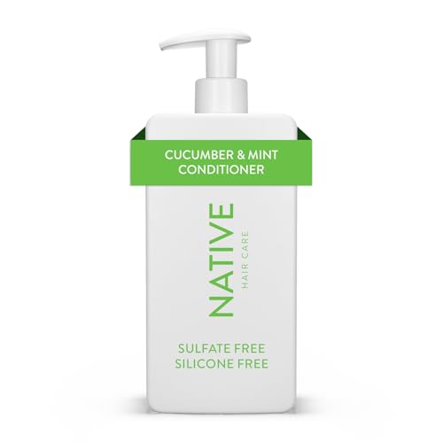 Native Cucumber & Mint Volumizing Conditioner Contains Naturally Derived Ingredients - All Hair Types Color & Treated Fine to Dry Damaged Sulphate Free Silicone Free & Dye Free (487 ml)