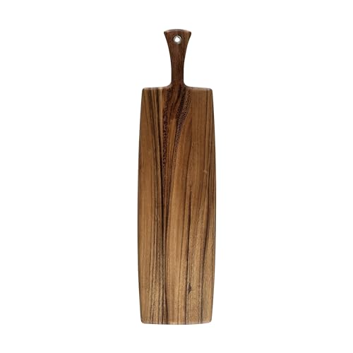 Ironwood Gourmet Acacia Wood Provencale Paddleboard, XL Rectangular Serving Board With Handle
