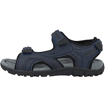 Geox Uomo Sandal Strada D Sandalias para Hombre Multicolor Navy/Dk Grey 43 EU