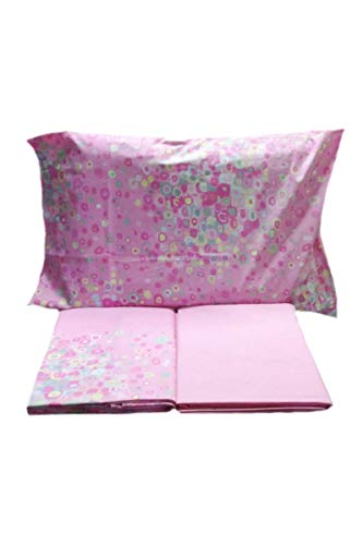 Gabel Completo Lenzuola COPRILETTO Matrimoniale Art.Global col.Rosa Vivo