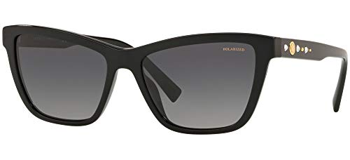 Versace Womens Sunglasses Acetate, Grey-black, 55