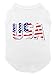 USA Dog Shirt (White, X-Small)
