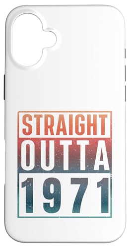 Straight Outta 1971 Birth Of Birthday Classic 1971 Vintage �X�}�z�P�[�X iPhone 16 Plus �p